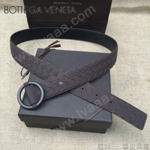 BV皮帶-06-3  原單 新款圓扣  手工編織皮帶