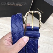 BV皮帶-04-5 原單 新款金扣 手工編織皮帶