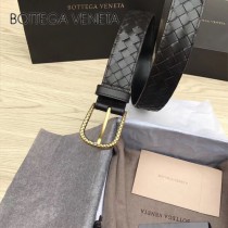 BV皮帶-04-1 原單 新款金扣 手工編織皮帶