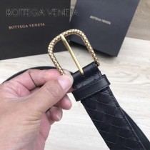 BV皮帶-04 原單 新款金扣 手工編織皮帶