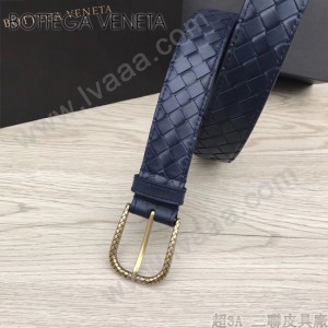BV皮帶-04-2 原單 新款金扣 手工編織皮帶