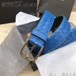 BV皮帶-04-4 原單 新款金扣 手工編織皮帶