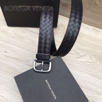 BV皮帶-02  低調奢華原單  意大利小牛皮手工編織皮帶