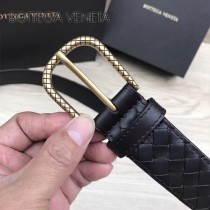 BV皮帶-04-1 原單 新款金扣 手工編織皮帶
