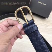 BV皮帶-04-2 原單 新款金扣 手工編織皮帶