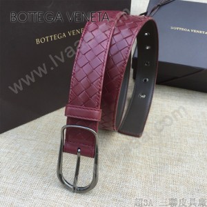 BV皮帶-19-1 原單 手工編織針扣皮帶  低調奢華
