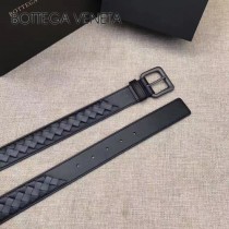 BV皮帶-10 原單 新款針扣 男士純手工編織皮帶 拼色