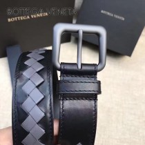 BV皮帶-10 原單 新款針扣 男士純手工編織皮帶 拼色
