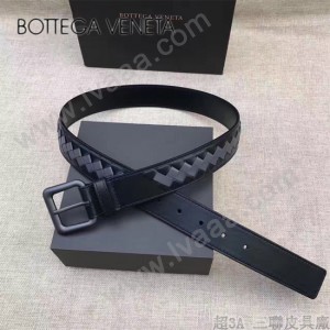 BV皮帶-10 原單 新款針扣 男士純手工編織皮帶 拼色