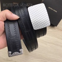 BV皮帶-12 原單 新款正裝皮帶 手工編織皮帶