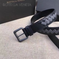 BV皮帶-10 原單 新款針扣 男士純手工編織皮帶 拼色