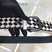 BV皮帶-22-1 原單 新款拼色 手工編織皮帶