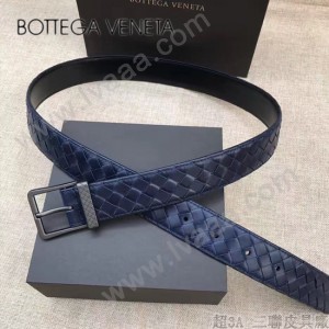 BV皮帶-25-1 原單 新款針扣 镍色扣头 手工編織皮帶