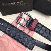 BV皮帶-28 原單 彩色油邊  手工編織皮帶 低調奢華