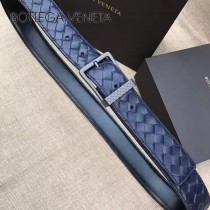 BV皮帶-25-1 原單 新款針扣 镍色扣头 手工編織皮帶