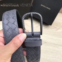BV皮帶-29-1 原單  新款镍色扣头 手工編織皮帶  低調奢華的典範