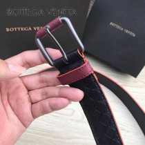 BV皮帶-28 原單 彩色油邊  手工編織皮帶 低調奢華