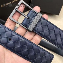 BV皮帶-25-1 原單 新款針扣 镍色扣头 手工編織皮帶