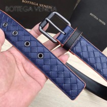 BV皮帶-28-3 原單 彩色油邊  手工編織皮帶 低調奢華