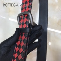 BV皮帶-22-2 原單 新款拼色 手工編織皮帶