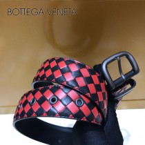 BV皮帶-22-2 原單 新款拼色 手工編織皮帶