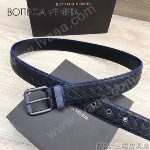 BV皮帶-28-2 原單 彩色油邊  手工編織皮帶 低調奢華