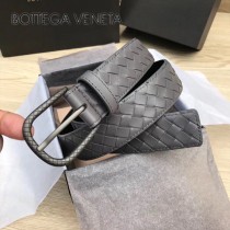 BV皮帶-29-1 原單  新款镍色扣头 手工編織皮帶  低調奢華的典範