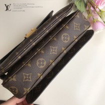 LV-M40780 路易威登新款原版皮Meties經典花料郵差包