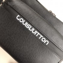 LV-M31003 路易威登新款原版皮黑色MESSENGER 小號郵差包
