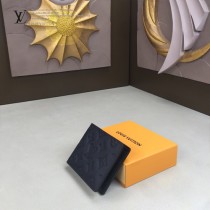 LV-M62901 路易威登新款原版皮黑色短夾