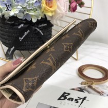 M51854 LV 原版皮经典款 老花腰包 胸包