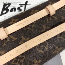 LV原版皮經典款 老花腰包 胸包 手拿包