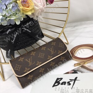 M51854 LV 原版皮经典款 老花腰包 胸包