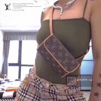 M51854 LV 原版皮经典款 老花腰包 胸包