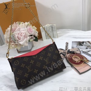 M41638-04  原版皮 手袋 Monogram帆布搭配柔軟粒面皮革的獨特設計