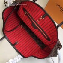 LV-N41358 路易威登新款原版皮Neverfull經典手袋