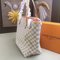 LV-N41605 路易威登新款原版皮Neverfull經典手袋