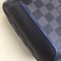 LV-N41719 路易威登新款原版皮Avenue黑格胸包