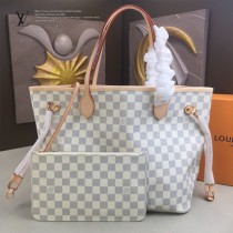 LV-N41361 路易威登新款原版皮Neverfull經典手袋