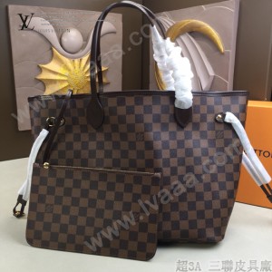 LV-N41358 路易威登新款原版皮Neverfull經典手袋