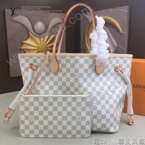 LV-N41361 路易威登新款原版皮Neverfull經典手袋