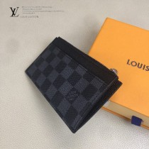 LV-M64038 路易威登新款原版皮黑格零錢卡片包