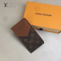 LV-M64038-02 路易威登新款原版皮黑格零錢卡片包