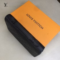 LV-N41503 路易威登新款原版皮壓格黑手包