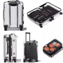 RIMOWA-0111 OFF-WHITE RIMOWA日默瓦聯名全透明TOPAS系列鹿晗 李宇春同款行李箱 吃土也要買的款式