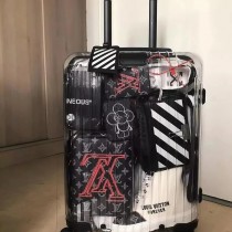 RIMOWA-0111 OFF-WHITE RIMOWA日默瓦聯名全透明TOPAS系列鹿晗 李宇春同款行李箱 吃土也要買的款式