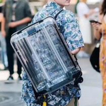 RIMOWA-0111 OFF-WHITE RIMOWA日默瓦聯名全透明TOPAS系列鹿晗 李宇春同款行李箱 吃土也要買的款式