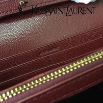 YSL-377828-09 聖邏蘭新款原版皮球紋黑扣信封包