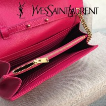 YSL-377828-05 聖邏蘭新款原版皮球紋黑扣信封包