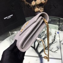 YSL-377828-03 聖邏蘭新款原版皮球紋黑扣信封包